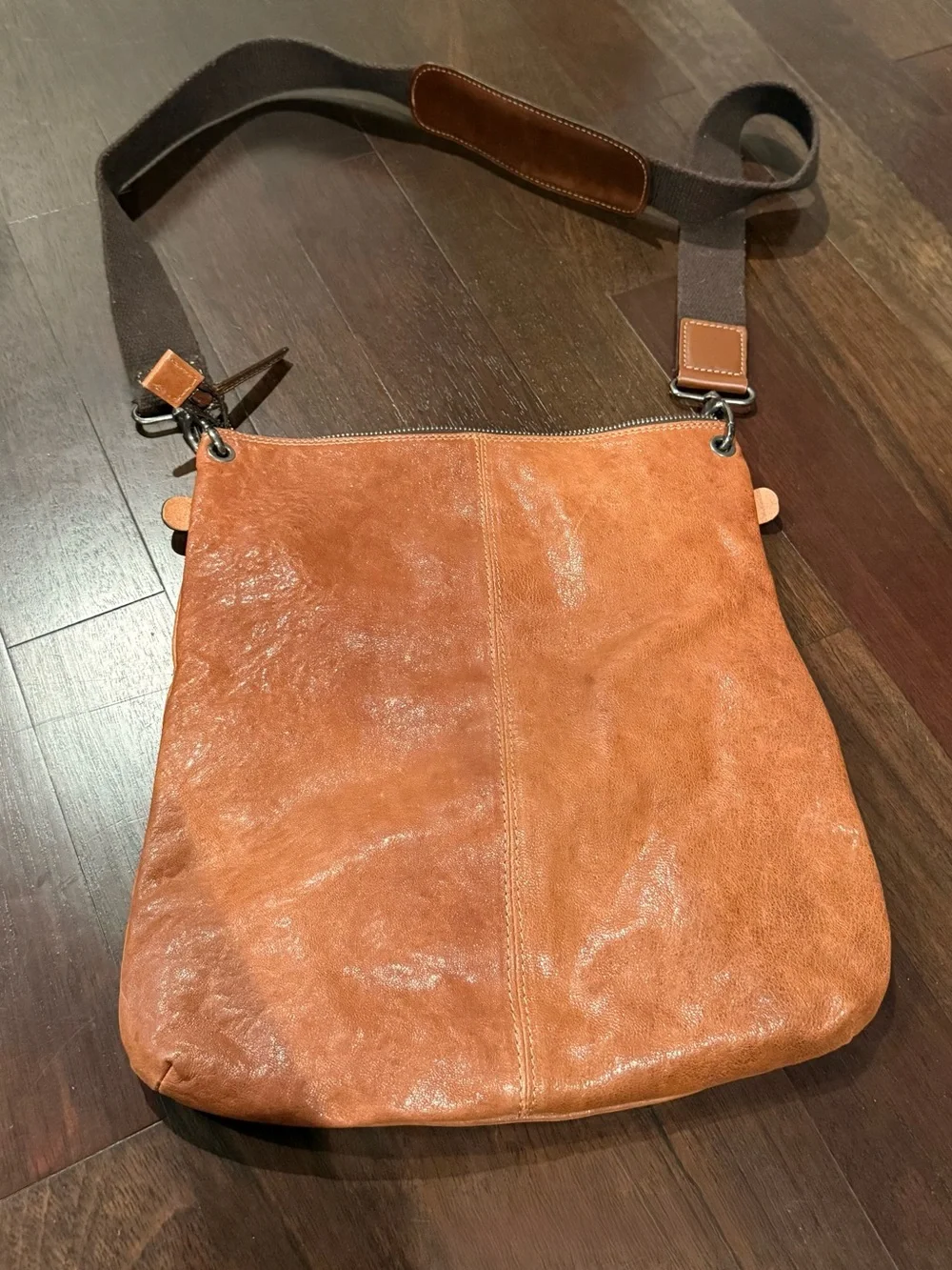 Women’s | Men’s Leather Messenger Crossbody Bag Multiple Compartments